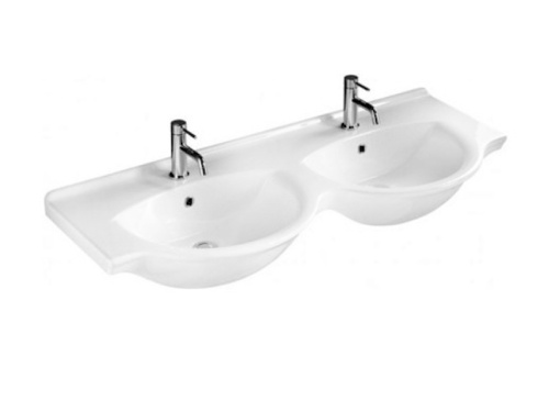 Раковина Hatria SOPHIE 125 см Y0Q501 подвесная цвет белый