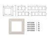 Рамка одноместная Ambrella Volt Line (Лине) AF110361