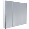 Зеркало-шкаф 1MarKa Соната У29558 90х80 подвесной цвет белый