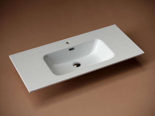 Раковина Ceramica Nova ELEMENT 101 см CN7003 накладная цвет белый - фото 3