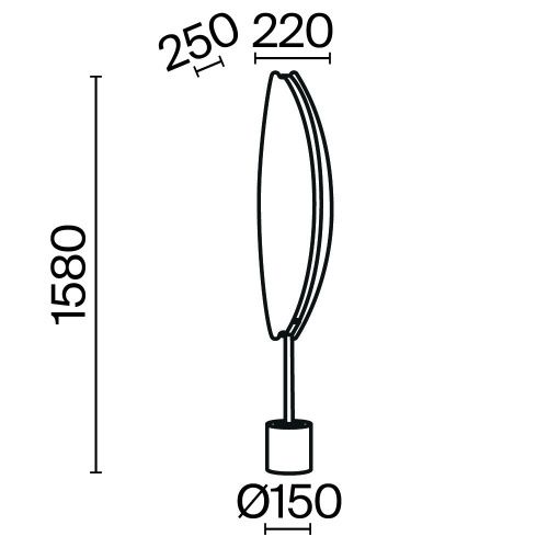 Светильник напольный Maytoni Breeze MOD281FL-L33BS3K - фото 2