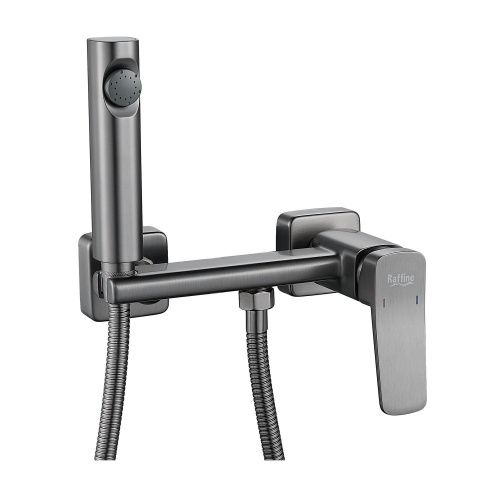 Гигиенический душ со смесителем Raffine F0599T-1 оружейная сталь - фото 2