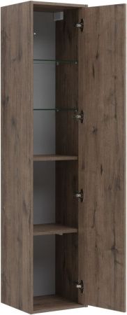 Шкаф-пенал Aquanet Lino Flat 00295038 40х160 подвесной цвет коричневый