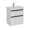 Тумба под раковину LeMark Combi LM03C70T-black 60х40 напольная цвет белый