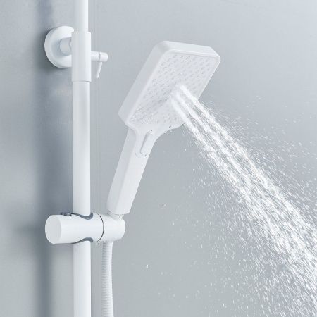 Душевая стойка Shevanik S6136C настенная цвет белый