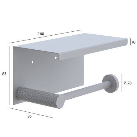 Бумагодержатель Boheme Uno 10971-NB
