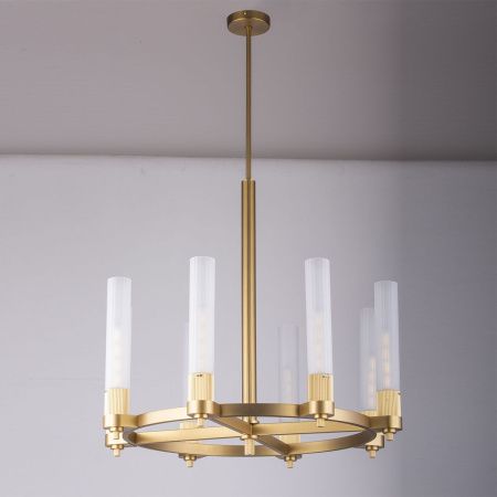 Люстра на штанге Delight Collection MD2314-8A antique brass