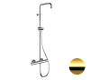 Душевая стойка Remer Elegance EQ32ASSDDO настенная цвет золото с термостатом