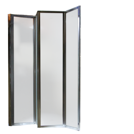 Душевая шторка на ванну Cerutti SPA BOUNA 131х139 стекло матовое профиль хром глянцевый ориентация универсальная