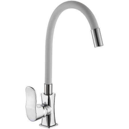 Смеситель для кухни D-Lin D155318-2 на мойку хром/серый