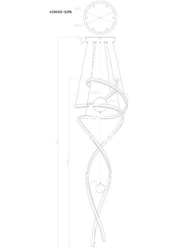 Люстра подвесная Arte Lamp Euphoria (Еупхориа) A2964SP-82PB - фото 3