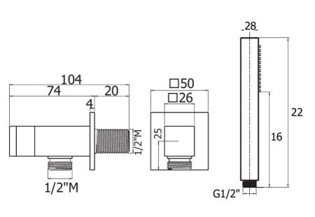 Душевая лейка Plumberia Selection SHOWER HST3108NO цвет черный