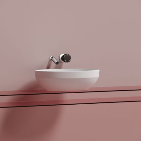 Раковина из сантехнического фарфора Ceramica Nova ELEMENT CN6056MW 50х40 накладная цвет белый без отверстий под смеситель