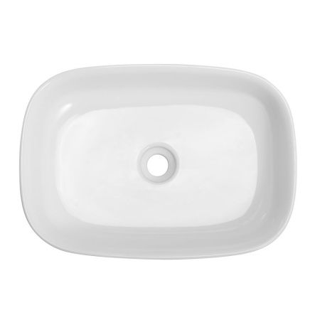 Раковина керамическая Cezares CZR-6582 60х40 накладная цвет белый без отверстий под смеситель
