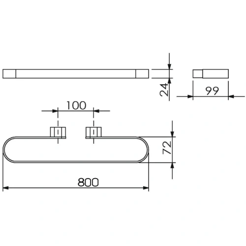 Держатель аксессуаров и полотенц Langberger LUGANO 24004C - фото 2 Держатель аксессуаров и полотенц Langberger LUGANO 24004C - фото 2