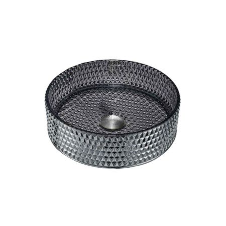 Раковина стеклянная Vincea VBS-5GL03 40х40 накладная цвет черный без отверстий под смеситель