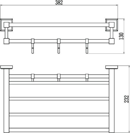 Полка в ванную комнату Savol S-409544