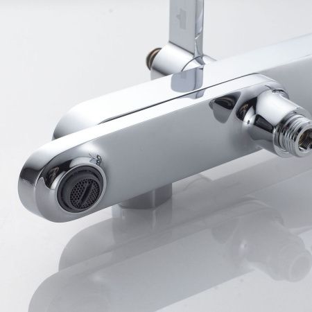 Душевая стойка Shevanik S4336 настенная цвет хром