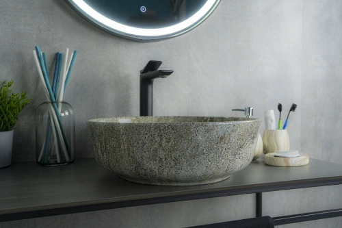 Раковина керамическая Gid Esfera 54438 42х42 накладная цвет многоцветный без отверстий под смеситель - фото 2