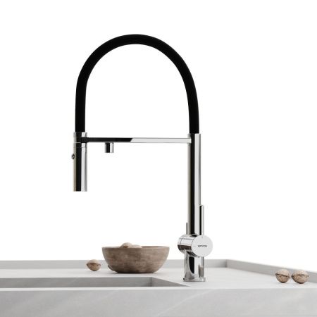 Смеситель для кухни Sancos Imola SC4010CH на мойку черный/хром