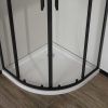 Душевой уголок Vincea City VSQ-5CT900CLB 90х90 стекло прозрачное профиль черный без поддона