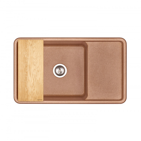 Кухонная мойка Aquaton Беллис 1A724832BS270 87х51 цвет коричневый