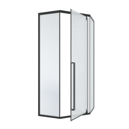 Душевой уголок Cerutti SPA C3ABD 90х90 стекло прозрачное профиль черный без поддона