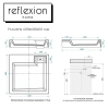 Раковина из искусственного камня Reflexion Sigma RX6060SI 60х60 над стиральной машиной цвет белый 1 отверстие под смеситель
