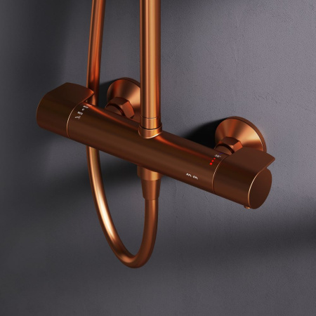 Душевая стойка Am.Pm X-Joy F0785A444 настенная цвет розовое золото