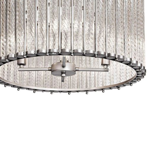 Люстра подвесная iLamp Manhattan (Манхаттан) MD0266-4B Silver - фото 2