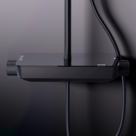 Душевая стойка Damixa Scandinavian Pure 936750300 настенная цвет черный