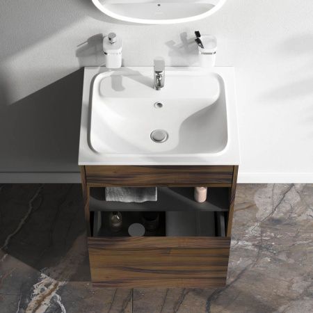 Тумба под раковину Am.Pm Func M8FFUX0601OF 60х50 подвесная цвет коричневый