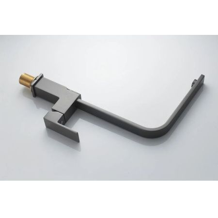 Смеситель для кухни Knotlor STABLE KN-21/GM на мойку вороненая сталь