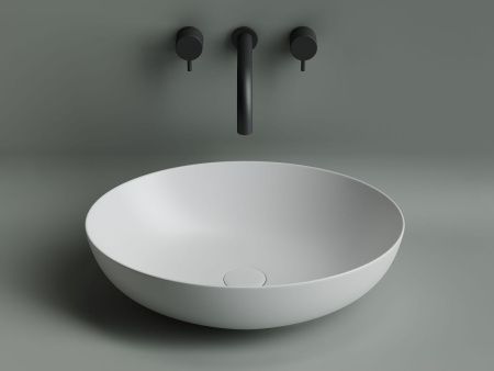 Раковина из сантехнического фарфора Ceramica Nova ELEMENT CN6017MW 50х40 накладная цвет белый без отверстий под смеситель