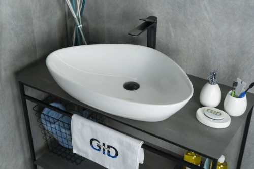 Раковина Gid Creativo 67 см 51117 накладная цвет белый - фото 2