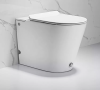 Унитаз приставной Cerutti SPA CT7267 белый с сиденьем микролифт безободковый импульсный смыв